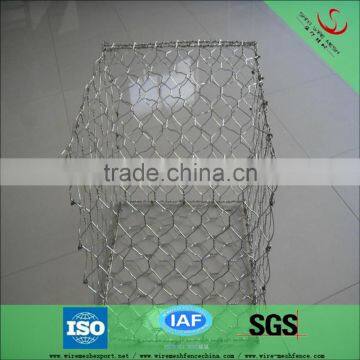 High quality galvanized stone cage wire mesh