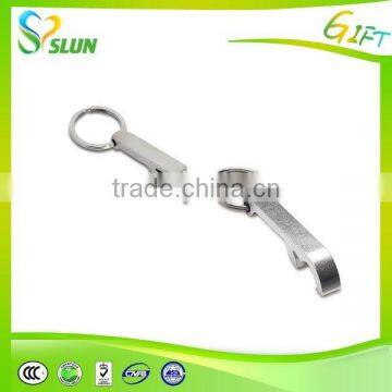 2015 wholesale cheap customized zinc alloy bottle opener key ring