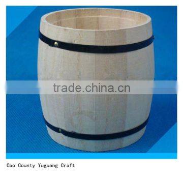 small wooden barrel for pen wooden pencil box