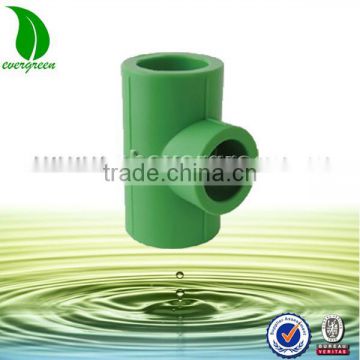 7037 Plastic three ways reducing tee for water supply