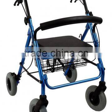 Four-wheel Chair for Old People Walking Assistant Chair Aluminium Portable photo-2