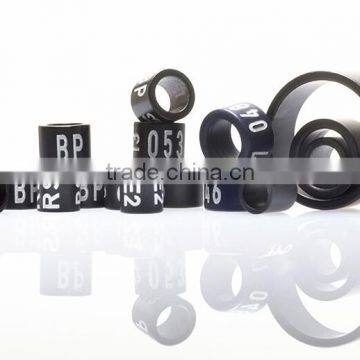 2016 birds rings plastic material for black color custom by YZ factory with EXW best price