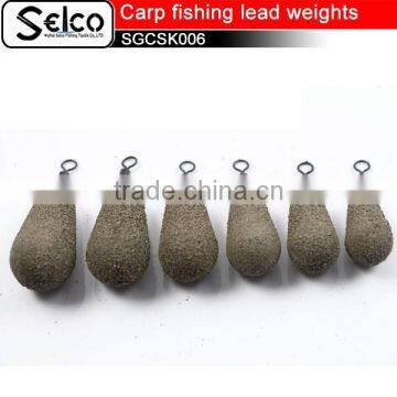 1.5oz, 2oz, 2.5oz, 3oz Distance Carp Lead carp fishing swivel lead weights