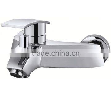 Bathroom Wall Mounted Brass Single Handle Shower And Bath Faucets