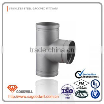 Stainless Steel Grooved tee