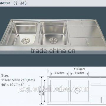 116x50 export Philippines stainless steel kitchen sink