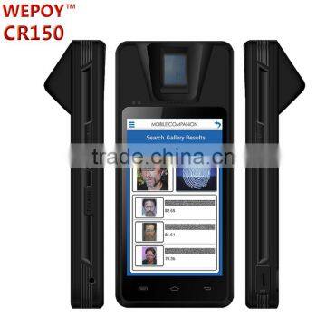 Android WIFI 3G NFC reader supported FBI PIV biometric fingeprint scanner for government