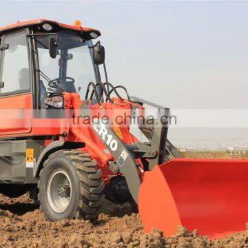 Everun CE Radlader Farm Tractor ER10 Mini Wheel Loader with Bucket for Sale