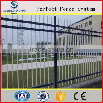 Spear Top Security Iron Fencing With Punched Tube Rails photo-4