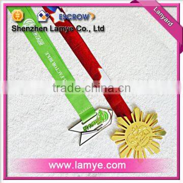 Azo free gold medal lanyard