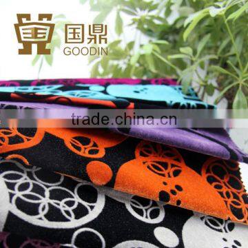 AFRICAN TEXTILE FLOCK ON FLOCK FOR SOFA