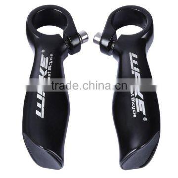 WAKE Paired Utility Black Handlebar Bar End Aluminum Alloy Glossy MTB Bike Rubber Lock-on Cover Bicycle Accessories Parts photo-2