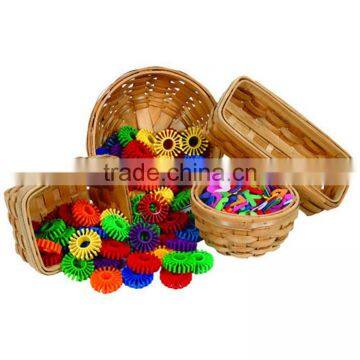 Handcraft Sundries or Children Toys Storage Wood Chip Baskets Wholesale photo-2