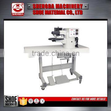 Automatic gluing and flattening stitching machine
