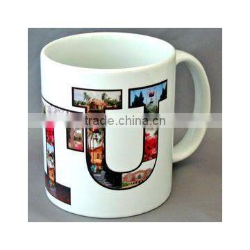 good quality 6oz white ceramic coffee mug