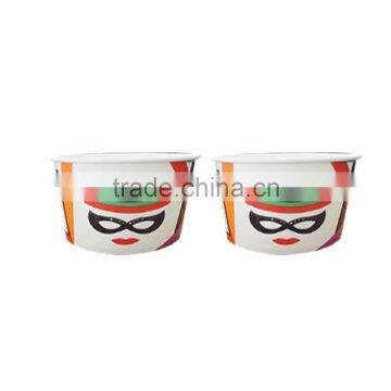 Single Wall Printed Double PE Custom Design Paper Cup Ice Cream Cup With Lid photo-4