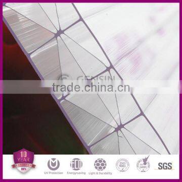 Haining Gensin Grade A 25mm Polycarbonate Transparent Multiwall Sheet/polycarbonate Polyglass Sheet /pc Eraction Partition photo-3