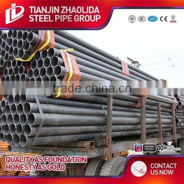 ASTM A53 Gr. B ERW schedule 40 black carbon steel pipe used for oil and gas pipeline