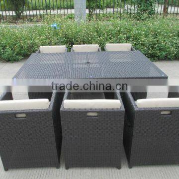 A - High-end Grey Rattan Wicker Furniture Dinning Set CF829-2 photo-3