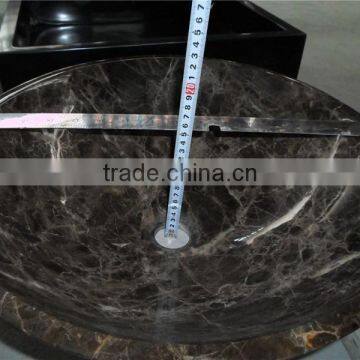 Spain Dark Emperador Stone Sink Basin photo-4