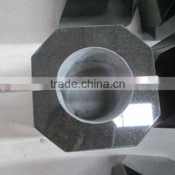 Vase for Tombstone Price Black Chinese Granite Vase for Cemetery Polished Vase and Chinese Glass Vase photo-4
