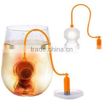 Deep Tea Diver Shape Silicone Tea Infuser,Silicone Tea Filter,Silicone Tea Strainer OEM&ODM Factory photo-2