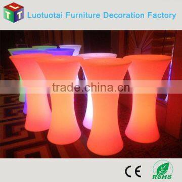 PE Plastic Led Outdoor Lounge Bar Cocktail Table photo-5