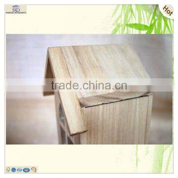 Fsc Guaranteed Laser Carving Wood Bird Cage House photo-5