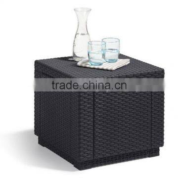 2017 Trade Assurance New Spring Coming Cheap All Weather Modern Cube Rattan Footstool Occasional photo-2