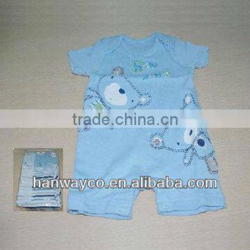 stock 3pcs baby rompers for boys closeout rompers baby clothes