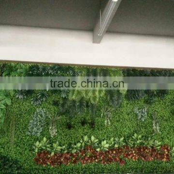 Fashion Artificial Grass Plants Store Design Wall photo-3