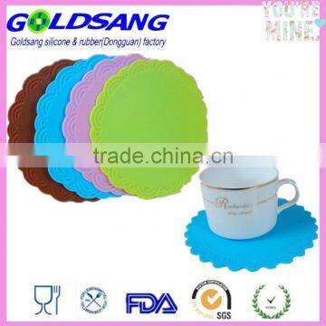 6 Colors Home Gift Silicone Coaster Cup Mat Non Slip Placemat photo-3