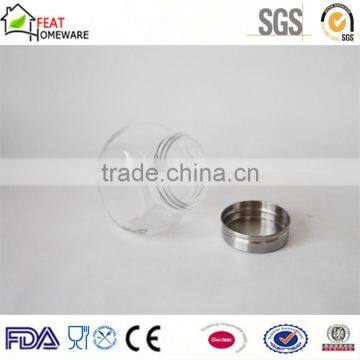 High Quality Food Storage Glass Canning Jar Canisters With Metal Lid photo-3