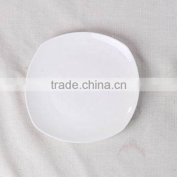 stock ceramic white round plate