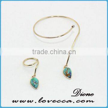 Wholesale Special Shape Wire Semi-precious Stone Bracelet photo-4