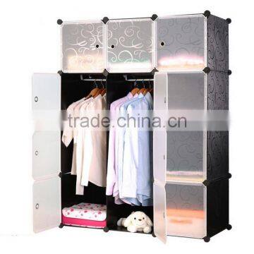 Hot Sale Bedroom Cheap Plastic Wardrobe Closet photo-2