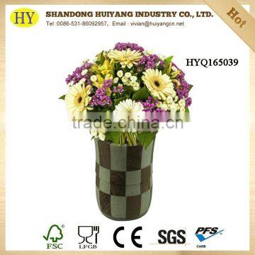 wholesale decorative wood vase