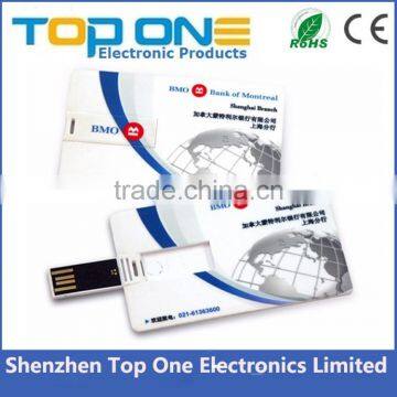 Wholesale customize promotional super thin 2GB 4GB 8GB 16GB metal credit card usb flash drive