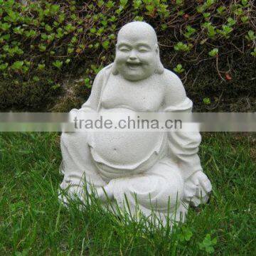 Buddha Statues Deco, White Buddha Statues, Ceramic Antique Buddha Statue for Home Decoration, Rustic Buddha Statues