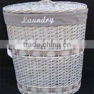 grey willow decorative laundry basket with superb quality