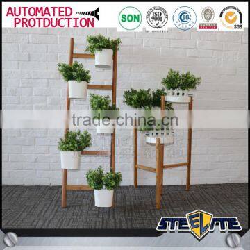 Wooden Flower Display Rack With SGS Certificate