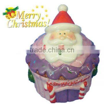 Good quality handpainted cupcake jar with custom shape