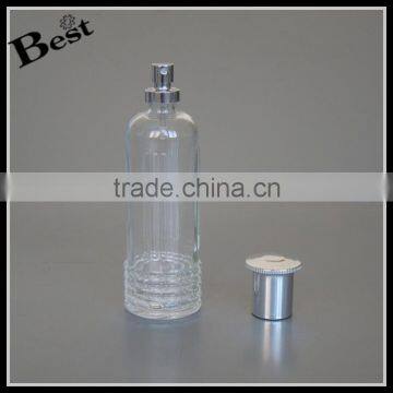 100ml China Promotion Costs as a Glass Bottle Clear Long Thin Round Spray Perfume Bottle Glass Cosmetic Packaging photo-2