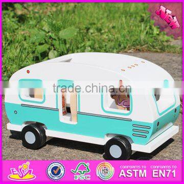 2017 New Products Kids Funny Animals and Four People Wooden Toy Cars W04A313 photo-5