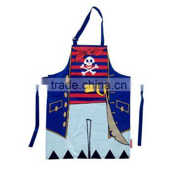 China Manufacturer Sell OEM Printed Cotton Bib Cooking Uniform Kitchen Custom Apron