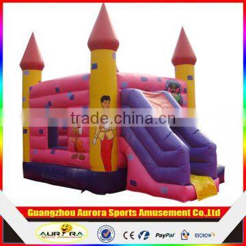 Giant pvc inflatable princess bouncer/inflatable jumping bouncy castle