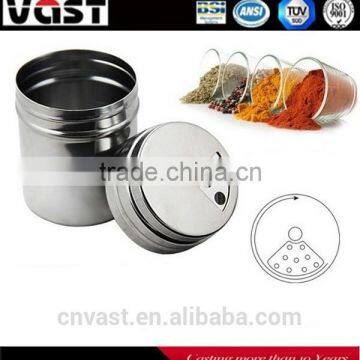 Hot sale with nice design stainless steel cruet /stainless steel spice jar/stainless steel spice jar set