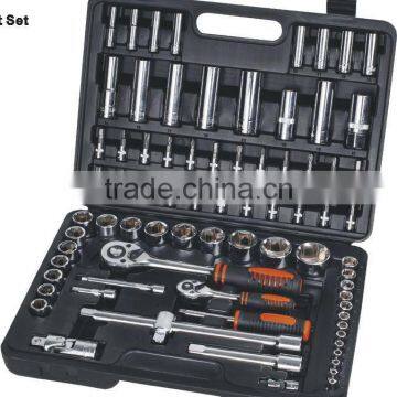 77 pcs 1/4"&1/2" 1 inch drive socket set