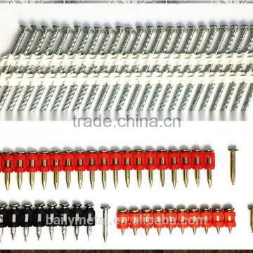 Manufacturers Supply Gas Concrete Pins Nails 0.113x2 1/2 Inch Plastic Strip Nails photo-4