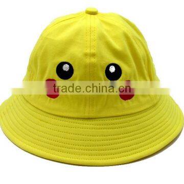 Fashion Bucket Hat For Unisex New Style Dome Fisherman Hat With Pikachu Cartoon